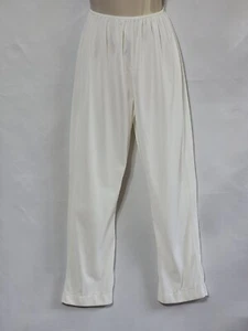 VINTAGE BEELINE PJ PANTS LOUNGE PANTS LEG LINER 100% NYLON WHITE MEDIUM USA MADE - Picture 1 of 6