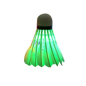 4*Colorful LED Shuttlecock Badminton Balls Glow Birdies Lighting Goose Feather r - Picture 1 of 5