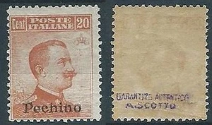 1917-18 UFFICIO POSTALI IN CINA PECHINO EFFIGIE 20 CENT MH * - W001 - Picture 1 of 1