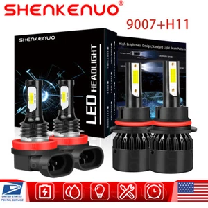 For Chevrolet Equinox 2005-2009 9007 LED Headlight & H11 Fog Light Bulbs Kit - Picture 1 of 11