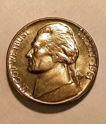 1961-D Gem BU++ Jefferson Nickel - Attractive original luster coin from OBW roll - Image 1 of 2