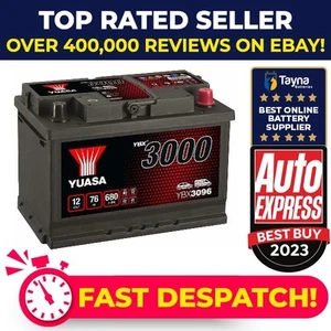 Battery fits SAAB 9-5 9000 900 9-7 9-3 Yuasa 096 680A 76Ah 371104R000 - Picture 1 of 4