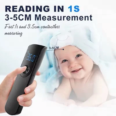 Berührungslose Infrarot-Thermometer LCD Digital Ohr Stirn Babys Kind Erwachsene - Bild 1 von 4
