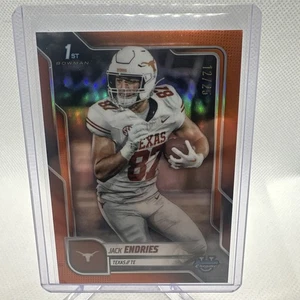 2025 Topps Bowman Chrome U - Jack Endries 12/25 Orange Color Match - Texas 🤘🏻 - Bild 1 von 2
