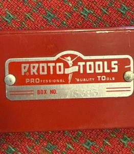 Vintage Proto Flying Lady Deep Socket Set vassoio in metallo USA ๐บ๐ธ bello! - Foto 1 di 24