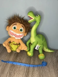 Disney Pixar The Good Dinosaur Arlo & Spot Talking Plush Toy Set – Works Great - Picture 1 of 6