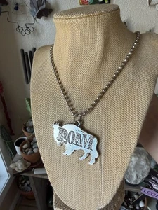 Trödel Gypsy Roam Büffel Halskette Grob Kugelkette Boho Gypsyville Schmuck  - Bild 1 von 3