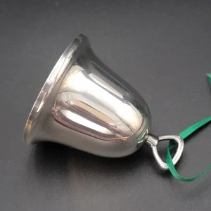 Campana de Navidad de plata de ley Reed And Barton - Imagen 1 de 4