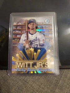 2025 Bowman Chrome Bobby Witt Jr. WITT JR'S Lucky Seven Slugger # HS-8 - Picture 1 of 2