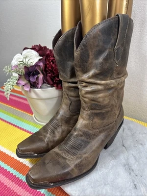 Botas holgadas occidentales de cuero marrón Crush By Durango RD3494 para mujer EU 40 US 8,5 Foto 1 de 4