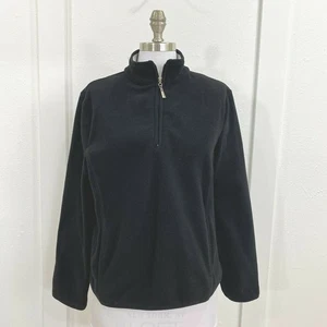 Casual Corner Women's Pullover Size L 1/4 Zip Long Sleeve Fleece - Picture 1 of 8