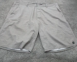 Ripcurl 'Boardwalk Series' Boardies Board Shorts 40 L10 Pockets Beige Check - Picture 1 of 20