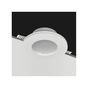 Faretto incasso in gesso tondo c/ vetro gu10 c/staffe regolabili per cartongesso - Picture 1 of 5