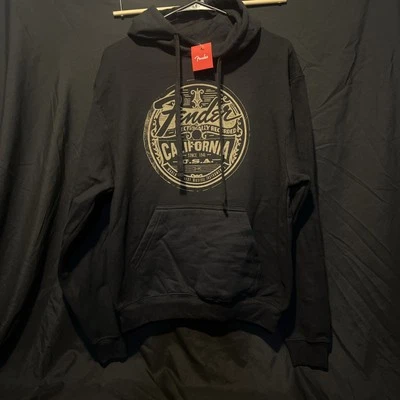 Moletom com capuz feminino Fender preto tamanho pequeno novo com etiquetas  - Imagem 1 de 4