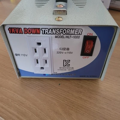 220V to 110V Step Down Voltage Converter BrakerTransformer Max Power 1000VA/1KVA - Image 1 of 4