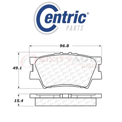 Centric Posi Quiet Disc Brake Pads w Shims for 2007-2017 Lexus ES350 3.5L V6 xe Foto 1 de 4