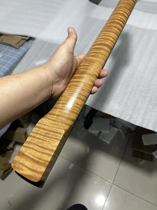 4a Round Stainless steel 22 frets Roasted Flame Maple electric guitar neck - Picture 1 of 8