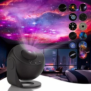 12PCS Planetarium Galaxy Starry Sky Projector Night Light Rotating LED Star Lamp - Picture 1 of 8