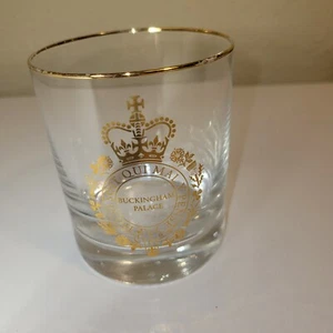 Vintage Buckingham Palace Shot Glass Gold Rim - Picture 1 of 10