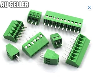 2P/3P/4P/5P/6P/7P/8P/9 Pin 2.54mm Straight Pitch PCB Screw Terminal Block 5 Pack - Picture 1 of 19