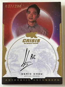 Osric Chau Ryan Choi Autogramm, Cryptozoic CZX Crisis on Infinite Earths 37/200 - Bild 1 von 2