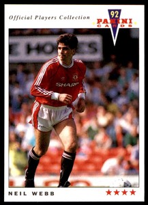 Panini Official Players Collection 1992 - Neil Webb Manchester United No. 137