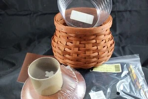 Longaberger 2007 Cinnamon Small Fall Gourd Basket Combo with MATCHING Lid - NEW - Picture 1 of 8