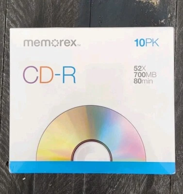 Memorex CD-R  52X 700 MB 80 Minutes 10 Pack - Image 1 of 2