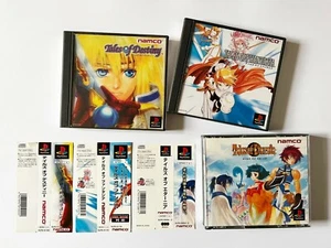 PS1 Tales of Destiny Phantasia Eternia Set w/Spine Lot Playstation Game Japan JP - Picture 1 of 9