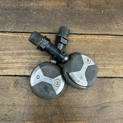 Pedales Speedplay de colección sin clip negros 9/16 pulgadas Road Race MTB 90s 80s pedal B0 Foto 1 de 4