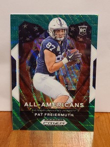 2021 Panini Prizm Draft Picks All-American Green Wave Prizm Pat Freiermuth RC