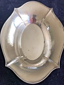 Antiguo cuenco o plato de plata de 800 monedas - Imagen 1 de 7