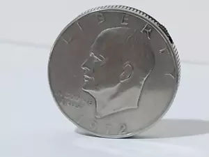 Vintage raro dollaro USA 1972 accendino Giappone EISENHOWER DOLLARO MONETA BUTANO WACO - Foto 1 di 9