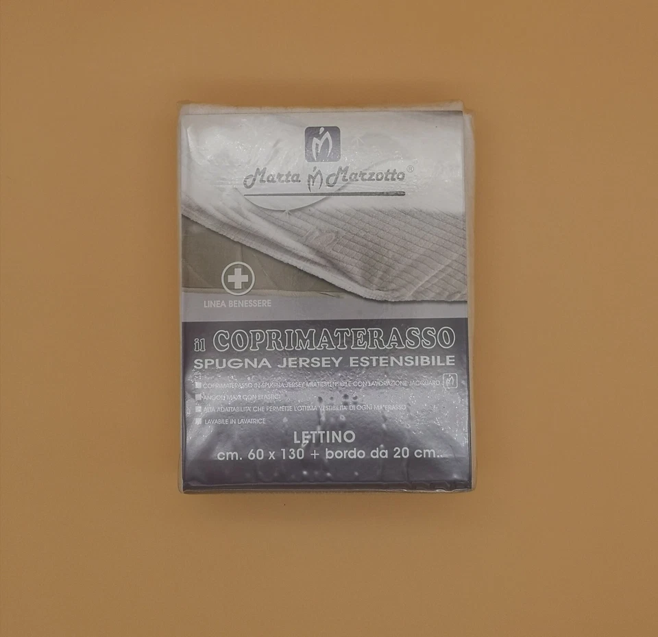 Coprimaterasso Marta Marzotto In Spugna Jersey Estendibile Lettino 130x60+20 cm - Immagine 1 di 1