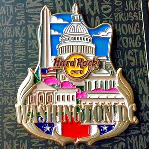 2017 HARD ROCK CAFE WASHINGTON DC 3D CITY ICON SERIE US CAPITOL GEBÄUDE ANSTECKNADEL - Bild 1 von 1