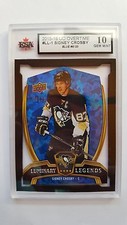 Sidney Crosby 2015-16 Overtime Blue Luminary Legends 8/25 Hockey Card Graded 10!