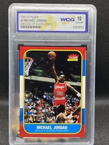 1996-97 MICHAEL JORDAN FLEER DECADE OF EXCELLENCE GEM-MT 10  - Picture 1 of 1