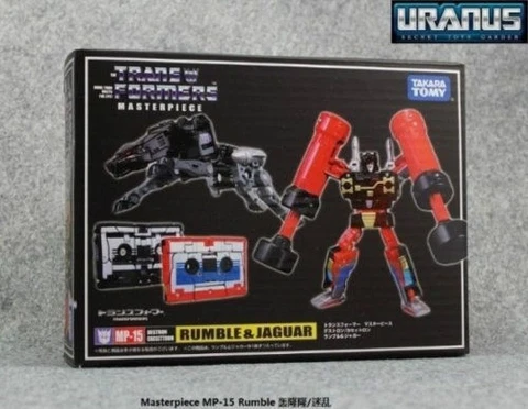 TRANSFORMERS MP-15 MASTERPIECE RAVAGE & RUMBLE JAGUAR CASSETTES ACTION FIGURE Cover