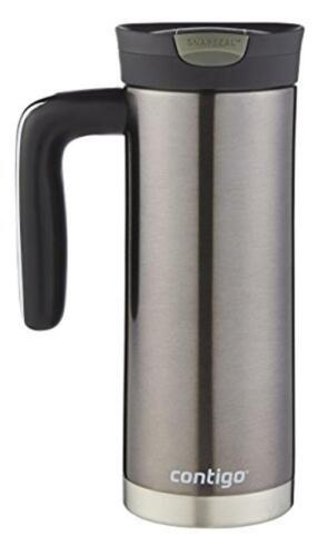 Contigo 20oz Snapseal Insulated Stainless Steel Travel Mug with Handle  Licorice 20 oz