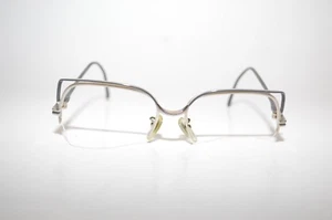 Tura Mod-452 GRY Semi-Rimless Eyeglasses 52[]18-136MM NICE Japan  - Picture 1 of 4