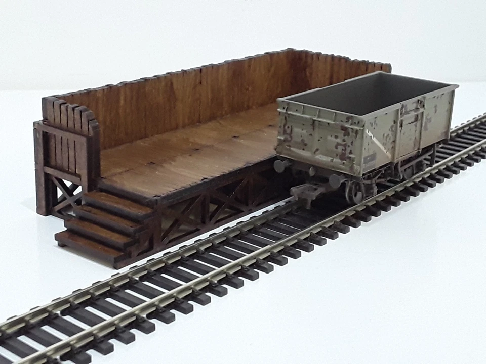 Laser Cut OO Gauge Railway Wooden Coaling Stage MDF Kit - Image 1 of 4