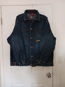 Rocawear Jean Trucker Jacket Men's 2XL Blue Urban 90s Classic - Picture 1 of 7