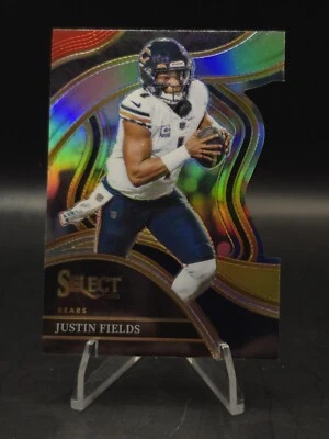 2023 Panini Select Justin Fields #249 Club Level Red Yellow Die Cut - Image 1 of 4
