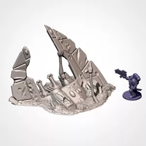 Xenos Forma Naufragio - ¡¡Estilo 2!! Paisaje de terreno de fábrica Txarli - RPG 28 mm - Imagen 1 de 4