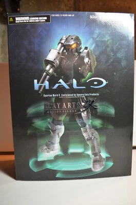 Halo Spartan Mark V Play Arts Kai Black Label Figure New - Image 1 of 4