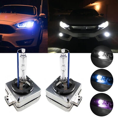 2PCS NEW OEM D3S D3R 6000K 8000K Replacemnet HID Xenon Headlight Bulb Set - Image 1 of 4