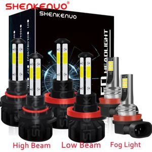 For Honda Accord 2013 2014 2015-Combo LED Headlight High&Low Beam+Fog Light Kit - Picture 1 of 17