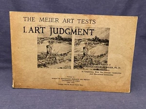 1940 Meier Art Tests I. Art Judgment Aptitude Norman University of Iowa - Picture 1 of 10