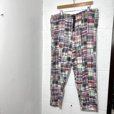 Calça xadrez vintage anos 90 patchwork hippie casual confortável 38 x 31 OSFA - Imagem 1 de 4