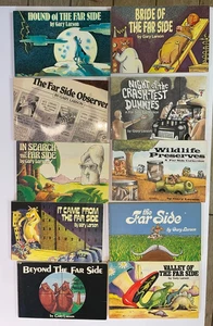 Lot The Far Side Series: Vol 1-10 1982- 1989 Cartoon Comic Books by Gary Larson - Picture 1 of 11